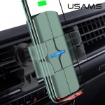 USAMS CD133 Automatic Coil Držák do Auta vč. Bezdrátového Dobíjení 10W Black, 57983101150