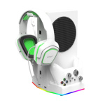 iPega XBS011S Multifunkční Nabíjecí RGB Stojan s Chlazením pro Xbox Series S + 2ks Baterií, PG-XBS011S