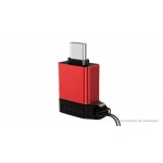 USAMS SJ186 Adapter Type-C/USB 3.0 OTG Red (EU Blister), 2437893