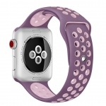 Handodo Double Silikonový Pásek pro iWatch 1/2/3 42mm Purple/Pink (EU Blister), 2445311