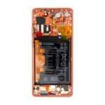 LCD Display + Dotyková Deska + Přední Kryt Huawei P30 PRO Amber Sunrise (Service Pack), 02355MUP