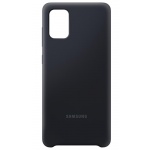 EF-PA715TBE Samsung Silikonový Kryt pro Galaxy A71 Black, 2450670