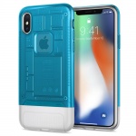 Spigen Classic C1 Cover pro iPhone X/XS BlueBerry (EU Blister), 2440756