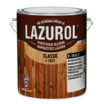 Lazurol Classic S1023 tenkovrstvá lazura na dřevo s obsahem olejů, 0010 bílá, 2,5 l
