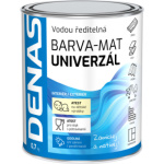 DENAS UNIVERZÁL-MAT vrchní barva na dřevo, kov a beton, 0230 středně hnědá, 700 g