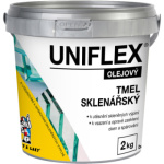 Uniflex olejový sklenářský tmel, přetíratelný, 2 kg