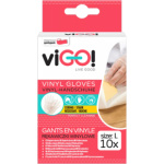 viGO vinylové rukavice velikosti L, 10 ks, 598633