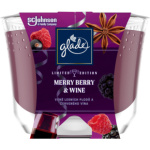 Glade svíčka vonná Maxi Merry Berry & Wine, 224 g