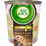 Air Wick Essential Oils vanilkové cukroví vonná svíčka, 105 g