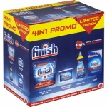 Finish All in 1 Max tablety do myčky 48 ks 815 g, čistič myčky 250 ml, Shine & Protect Lemon Sparkle leštidlo 400 ml, sůl do myčku 1,5 kg