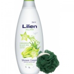 Lilien Aloe Vera & Carambola sprchový gel + houba, 750 ml