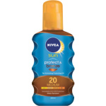 Nivea Sun Protect & bronze OF 20 olej na opalování podporující zhnědnutí, 200 ml