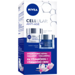 Nivea Cellular Anti-Age, balíček denního a nočního krému pro omlazení, pro věk 40+, 2 × 50 ml