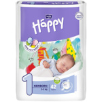 Bella Happy New Born 1 dětské pleny jednorázové 2-5 kg, 42 ks