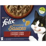 Felix Sensations kapsičky pro kočky lahodný výběr v omáčce, 12× 85 g