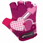 Spokey HEART GLOVE Dětské cyklistické rukavice, vel. XS , K836946