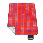 Spokey PICNIC TARTAN Pikniková deka s popruhem, 150 x 180 cm , K85043