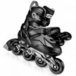 Spokey SPEED PRO Kolečkové brusle, černo-šedé, ABEC9 Carbon, vel. 33-36, 5902693269816