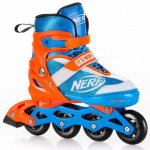 Spokey HASBRO STRIVE Kolečkové brusle, modro-oranžové, zn. NERF, ABEC7 Carbon, vel. 33-37, 5902693272366