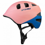 Spokey CHERUB Dětská cyklistická přilba IN-MOLD, 52-56 cm, růžovo-modrá, K927786