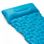 Spokey AIR BED PILLOW BIG Nafukovací matrace s polštářkem, 213 x 62 x 6 cm, R-Value 2.5, modrá, K941061
