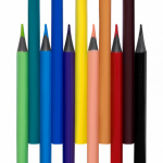 EASY COLP Trojhranné bezdřevé pastelky z pryskyřice, 12 ks, 12 barev, S839955