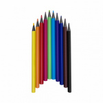 EASY COLP JUMBO Trojhranné bezdřevé pastelky JUMBO z pryskyřice, 12 ks, 12 barev , S839958