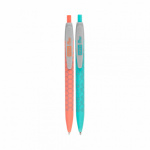 EASY FANCY Kuličkové pero, modrá semi-gelová náplň, 0,7 mm, 24 ks v balení, oranž-zelená, S920324