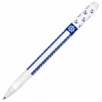 EASY WAY Přepisovatelné kuličkové pero, modrá náplň, 0,5 mm, 1ks v balení, modrá/bílá, S927443