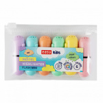 EASY Kids FLASH MINI PASTEL Sada zvýrazňovačů, 6 pastelových barev, S929970