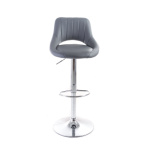 Barová židle G21 Aletra koženková, prošívaná grey, G-21-W521