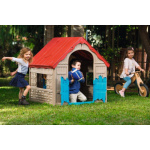 Zahradní domek Keter WONDERFOLD PLAYHOUSE červený / zelený / modrý, 228445