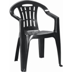 Plastová židle Keter Mallorca grafitová, 220594