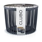 Set Prosperplast 2 univerzálních košů CLUBO s bambusovými víky 50+100l antracit , ICLU3TS-S433
