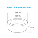 Nafukovací vířivka Marimex MSPA Carlton M-CA061 , 11400258