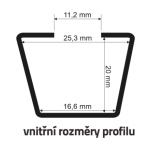 Střešní nosič RAPID zámek ALU DIH - liftback, 02325