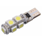 Žárovka 9 SMD LED 12V T10 s rezistorem CAN-BUS ready bílá, T10 (W2.1x9.2d), 33795