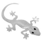 Dekor samolepící GECKO stříbrný, 34326