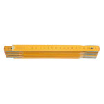 Metr skládací 1 m dřevěný žlutý, TO-15010