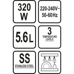 Pomalý hrnec 320W 5,6L, TO-67661