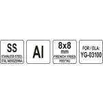 Řezací čepel 8x8mm (pro YG-03100), YG-03150