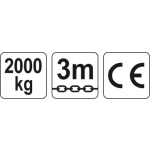 Zvedák řetězový 2t, YT-58953