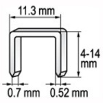 Spona do sešívačky 12 x 11,2 mm 1000 ks, YT-7054