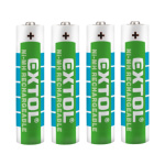 baterie nabíjecí, 4ks, AAA (HR03), 1,2V, 1000mAh, NiMh 42060