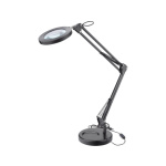 lampa stolní s lupou, USB napájení, černá, 2400lm, 3 barvy světla, 5x zvětšení 43160
