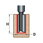 fréza drážkovací do dřeva, D12,7 x H25 8802113