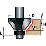fréza úhlová do dřeva, 45° x D30 x H13 x I3,5 8802129