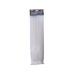 pásky stahovací na kabely bílé, 400x4,8mm, 100ks, nylon PA66 8856116