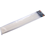 pásky stahovací na kabely bílé, 540x7,6mm, 50ks, nylon PA66 8856122