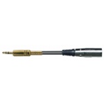 DEXON Signálový kabel XLR nesym. on / Jack 3,5 stereo 2m, 121072